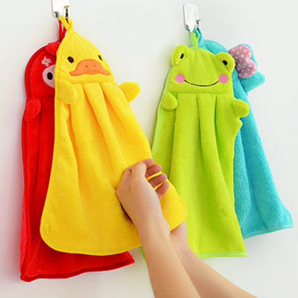 Colors Soft Coral Velvet Cartoon Animal Towel