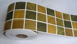 Waterproof Tiles Mosaic Wall Sticker Kitchen Bathroom Toilet Adhensive Anti Oil PVC Wallpaper