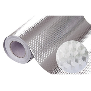 Aluminum Foil Kitchen Stickers Maison Decoration Sticker Self Adhesive Waterproof Wallpaper