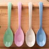 1PC New wheat straw Spoon Portable High Quality Eco friendly