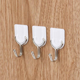 6Pcs/set Strong Sticky Hooks Door Wall Hanger Holder Tiles Glass