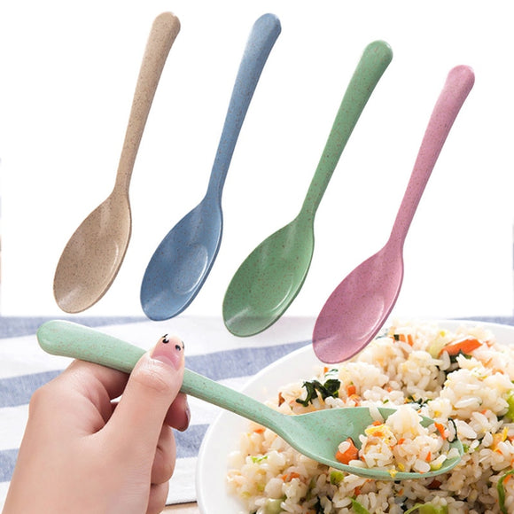 1PC New wheat straw Spoon Portable High Quality Eco friendly